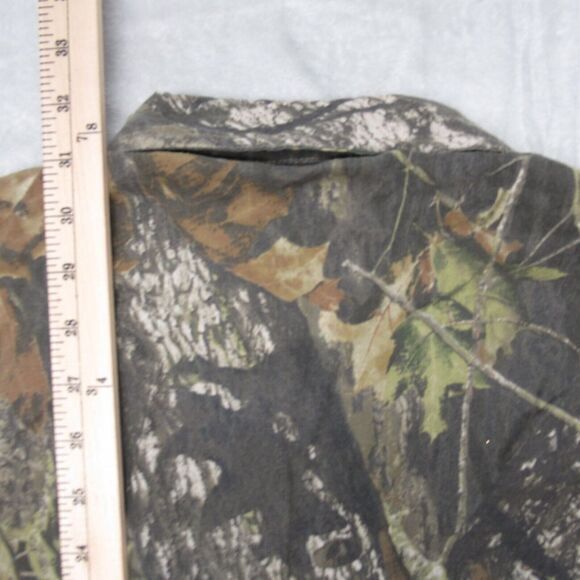 Vintage Field Staff Camo Shirt Mens XL Green Mossy Oak Vented Hunting - Picture 10 of 13